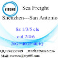 Shenzhen Port Sea Freight Shipping para San Antonio